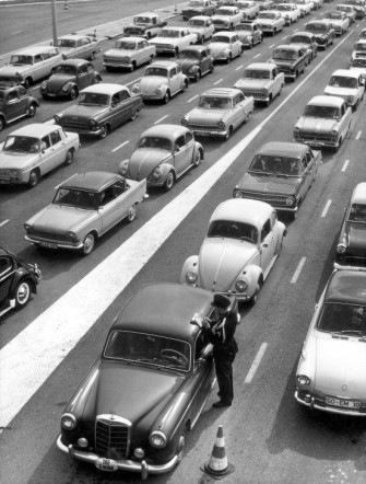 Traffic Jam in Holland, 1964