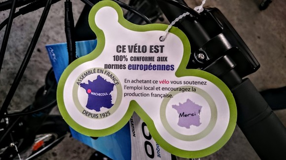 Bikes assembled in France according to European quality standards