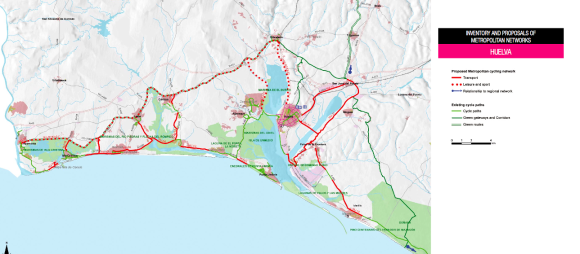 The Cycling Plan of Andalusia in Huelva and the connection of EuroVelo1 with Portugal