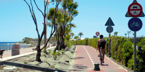 Cycling along the Andalusian cost