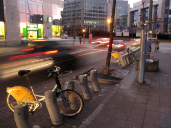 Villo Bikes In Brussels
