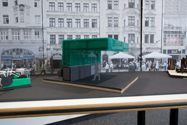 One of the designs suggested for the Mobile Mobility Hub competition