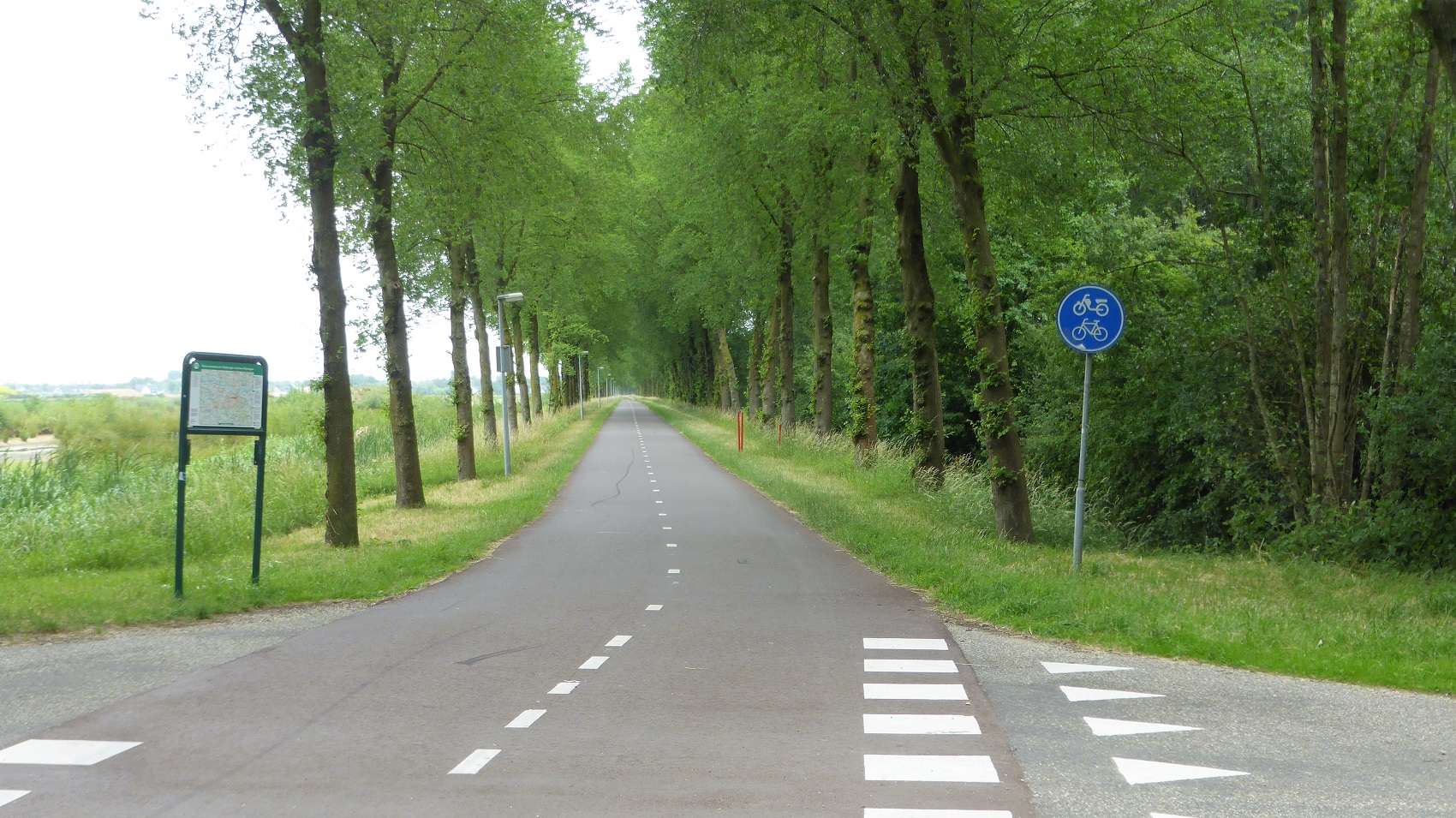 Pieckelaan - old road turned into a cycle highway