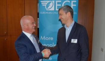 Picture: Christophe Nadjovski - ECF President (right) and Tony Grimaldi - Founding President of CIE (left)