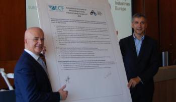 Picture: Christophe Nadjovski - ECF President (right) and Tony Grimaldi - Founding President of CIE (left)