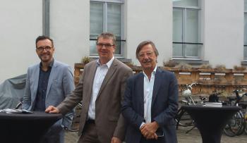 Pascal Smet (Brussels region), Bernhard Ensink (ECF), Alain Flausch (UITP)